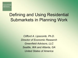 Defining and Using Residential Submarkets in Planning Work Part 1