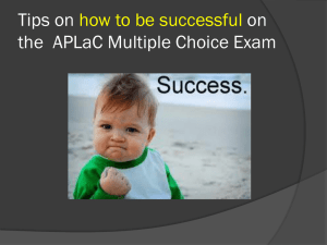 Tips on MC Exam PPT