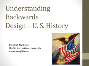 Understanding Backwards Design
