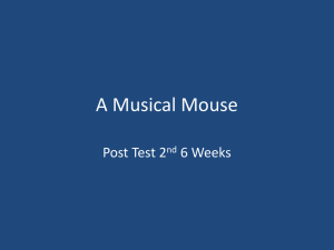 A Musical MousePost Test 8th ELA 2nd 6Weeks