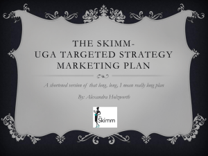 The skimm @UGA-targeted strategy Marketing Plan