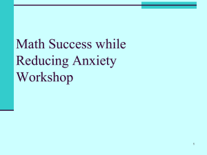 Tips for Success in Math Courses