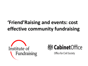`Friend`Raising and Events - Small Charities Coalition