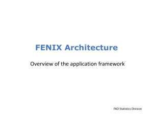 FENIX Architecture - ECO Statistical Network (ECOSTAT)