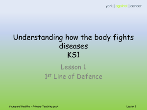 PP1 Understanding how the body fights diseases lesson 1 ST
