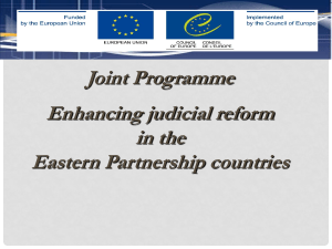 Progress vis-à-vis specific objectives Five Eastern Partner countries