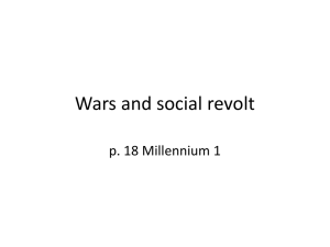 Wars and social revolt