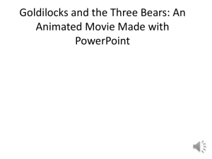 Goldilocks and the Three Bears ppt