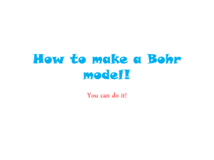 How to make a Bohr model!