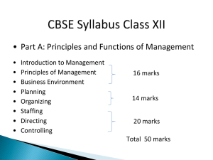 CBSE Syllabus Class XII
