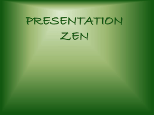 PRESENTATION ZEN - Capital High School
