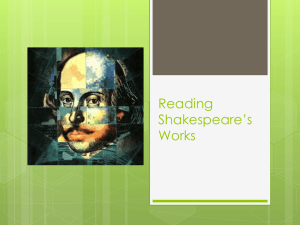 Tips to Reading Shakespeare