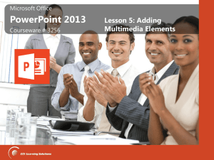 PowerPoint Lesson 5 Summary Slides