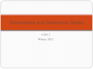 Dimensions and Dimension Styles