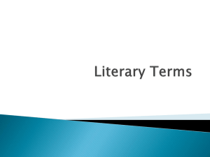 Literary Terms Power Point