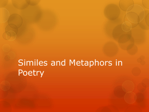 Similes and Metaphors in Poetry
