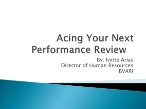 Acing Your Next Performance Review