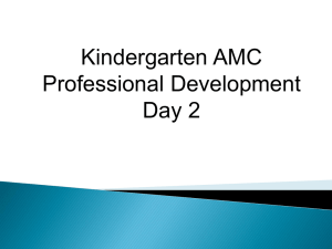 Kindergarten AMC PD_Day2