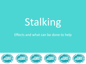 How stalking effects a victim