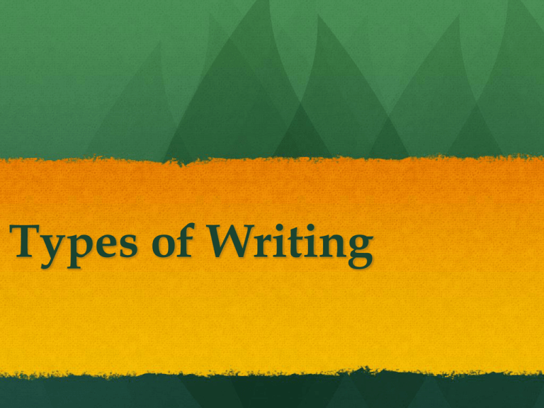 types of essay slideshare