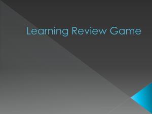 Learning Review Game