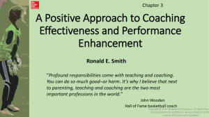 A Positive Approach to Coaching Effectiveness and Performance