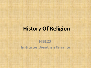 History Of Religion