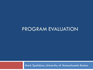 Program Evaluation - National Inclusion Project