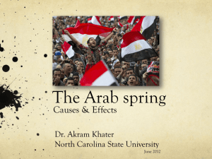 The Arab spring