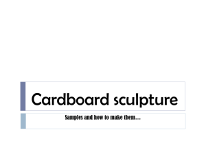 Cardboard sculpture