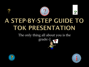 What is the Objective of TOK Presentation?