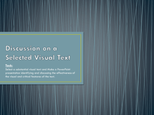 Powerpoint-Discussion on Visual Text - aiss-english-10