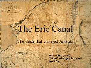 The Erie Canal - Mr. D`s Neighborhood