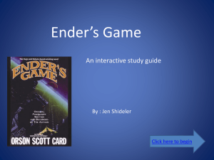 Ender`s Game - WordPress.com