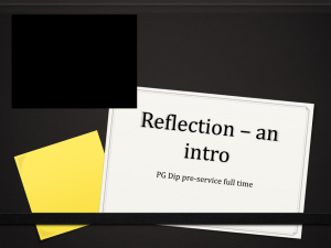 Reflection * an intro - Richard Nelson Online