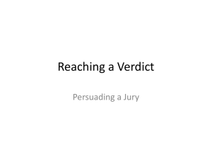 Reaching a Verdict
