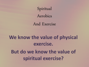 Spiritual Aerobics And Exercise