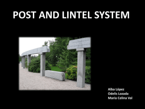 POST AND LINTEL SYSTEM 1