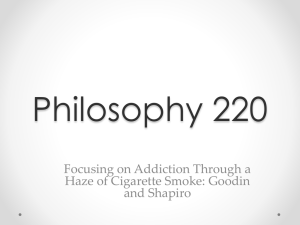Goodin and Shapiro on Addiction