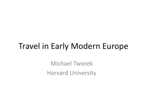 Travel in Early Modern Europe