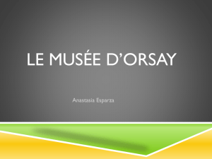 Le musée d`orsay power point - HHS-French