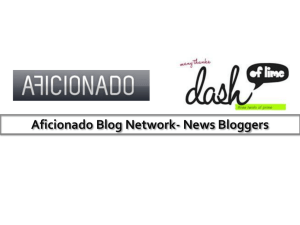 Aficionado Blog Network