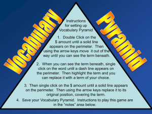 Vocabulary Pyramid