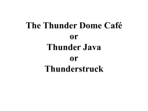 The Thunder Dome Cafe