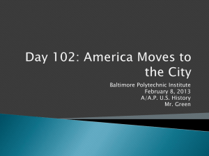 Day 102: America Moves to the City