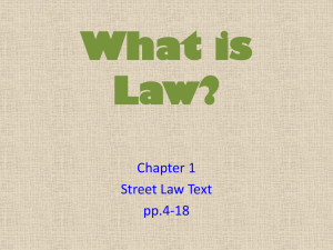 What is Law? - McCook Public Schools