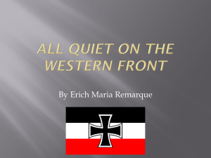 All Quiet on the western front