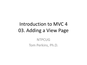 03. Add a View page