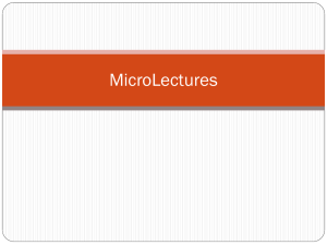 MicroLectures