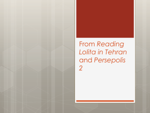From Reading Lolita in Tehran and Persepolis 2